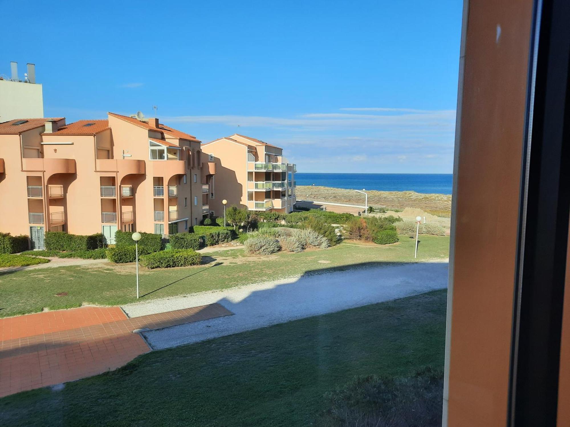 Appartement Vue Mer, Acces Direct Plage, Parking Privatif Le Barcarès Exterior foto